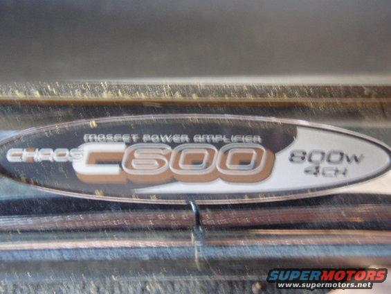AMPLIFIER BOSS CHAOS C600 800W 4CH 
IN ORDER TO MOVE THE SUBWOOFER
