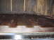 1973 Ford Ranchero - Corroded floor pan showing signs of water damage and rust accumulation.