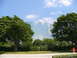 1992 Ford Bronco - Glass building and trees under a blue sky with clouds. Supermotors.net watermark visible.