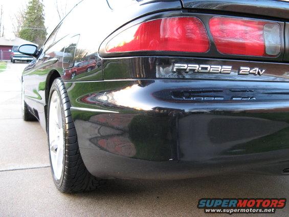 1995 Ford Probe rear quarter panel with "PROBE 24V" badge visible