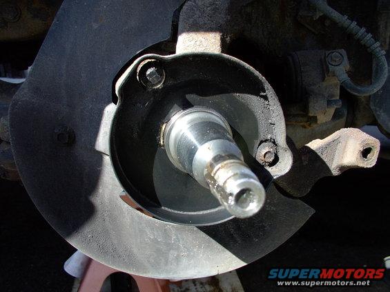 Wipe clean the spindle as well.