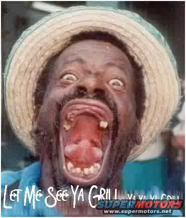 guy in straw hat yelling with mouth open, text says 'LET ME SEE YA GRILL'