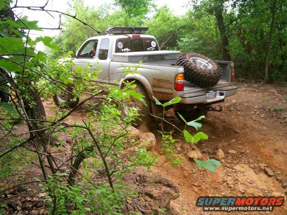 Jose powering through final obstacle of hill climb on J.P.'s Expway
