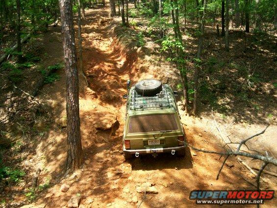 Matt's XJ leading the way up Fun-Country's hill climb