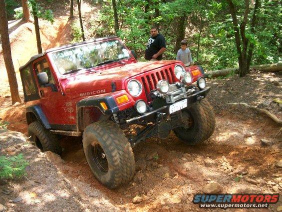 Billy powering through Fun-Country hill climb