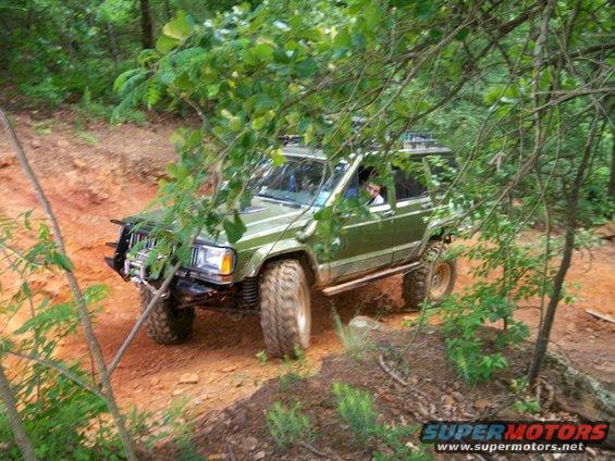 Matt cake-walking up Jeep Eater for 2nd time
