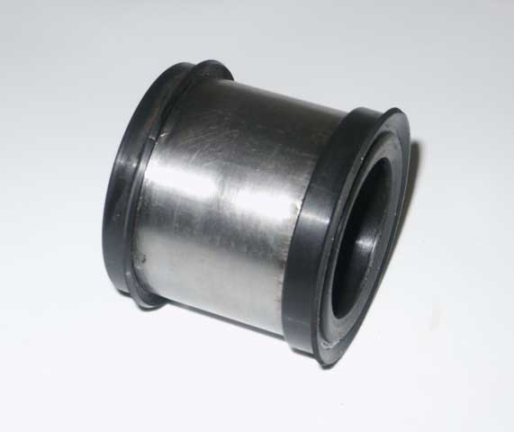 Metal cylinder with rubber seals on ends