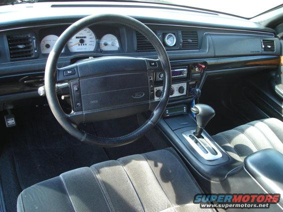 1992 Ford Crown Victoria interior with dashboard and steering wheel