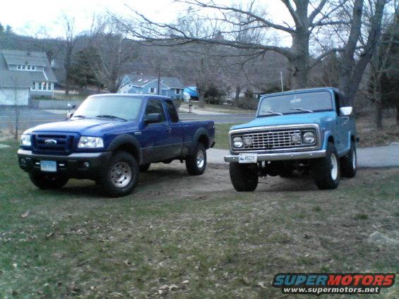 next to my Jeep. 1973 Jeep Commando. V8, auto, 3.5" lift front, 4.5" rear