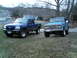 2006 Ford Ranger - next to my Jeep. 1973 Jeep Commando. V8, auto, 3.5" lift front, 4.5" rear