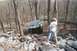 1969 Ford Bronco - This 1969 Ford Bronco is tackling a challenging off-road course in the woods.