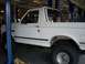 1992 Ford Bronco - This 1992 Ford Bronco is shown in a repair shop, lifted for service.