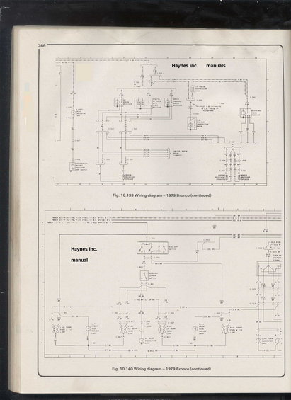 Wiring diagrams for 1979 Bronco from Haynes manuals