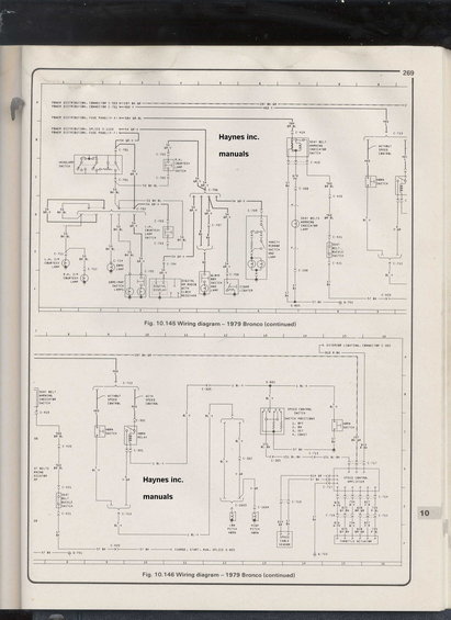 Wiring diagram for 1979 Bronco, page 269