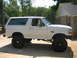 1996 Ford Bronco - tire carrier off to be repainted.