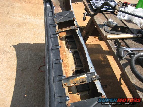 This whole day started off as putting on a new valance and repainting the brushguard.  