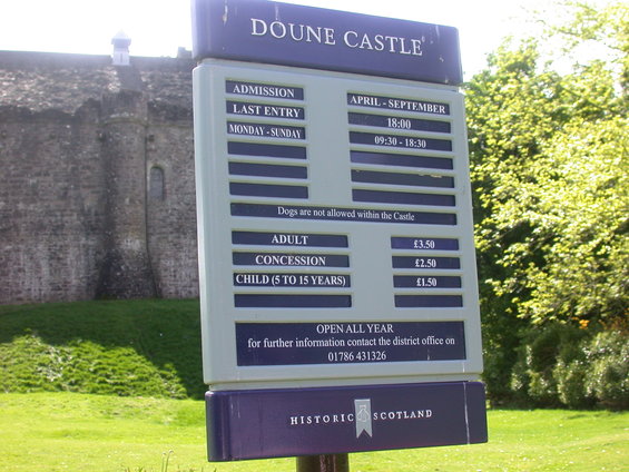 Doune Castle, where Monty Python's Holy Grail was filmed.