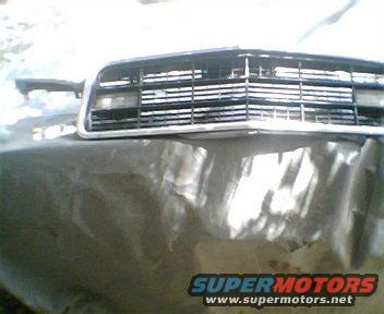 1973 Ford Ranchero front grille and hood