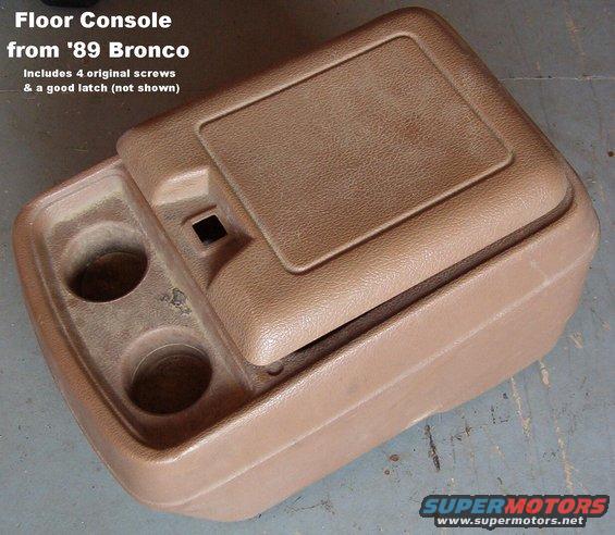 floorconsole89.jpg SOLD Floor Console

Includes 4 original mounting screws & choice of latch.  Fits '78-91 w/ bucket seats.