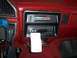 1988 Ford Bronco - Dashboard view of a 1988 Ford Bronco, an aftermarket stereo and GPS unit.