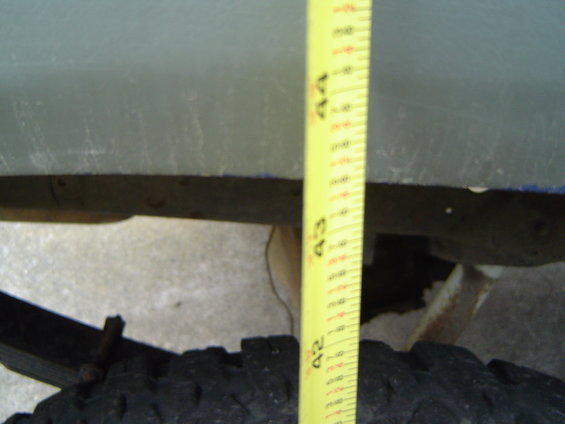 Passenger rear measurement