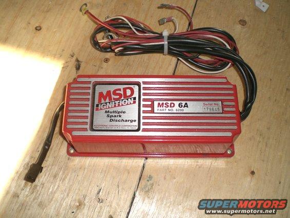 MSD 6A Multiple Spark Discharge ignition box with wiring harness