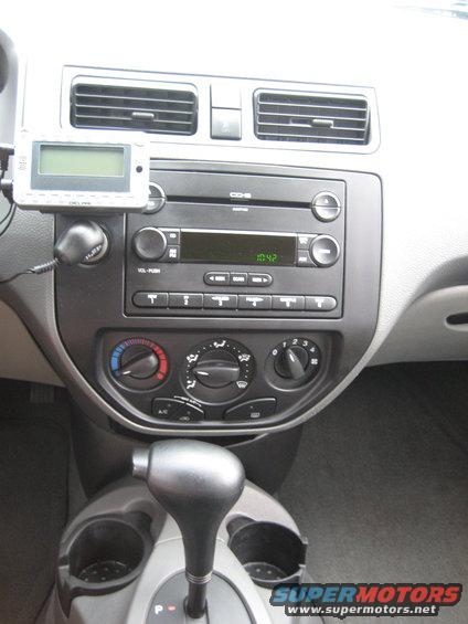 Interior dashboard with GPS unit and automatic shifter