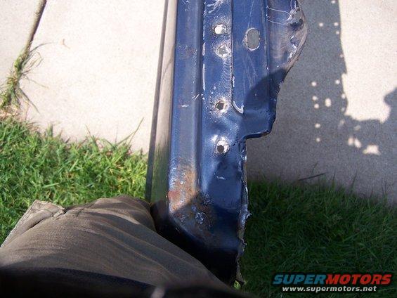 Spot welds on top