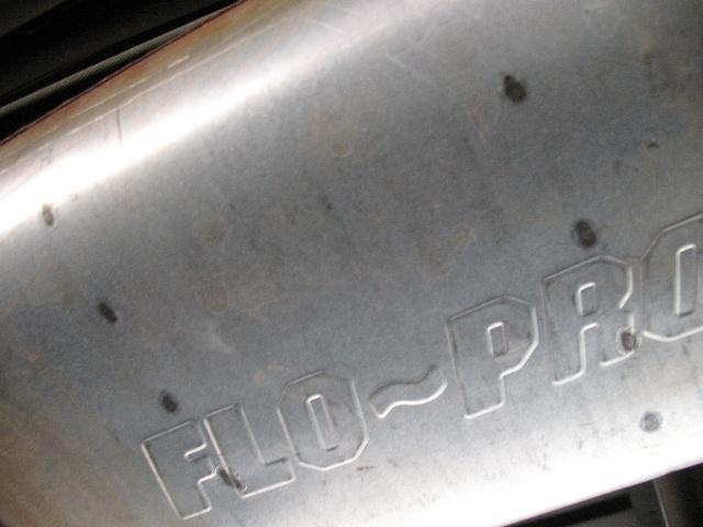 Close-up of a FLO-PRO exhaust muffler