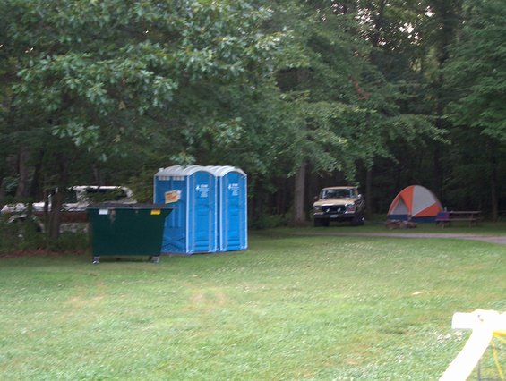 They gave us our own porta potties and a dumpster.