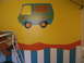1988 Ford Bronco - Child's bedroom wall features a mural of the iconic Mystery Machine van from Scooby-Doo.