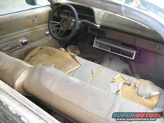 interior is kinda trashed