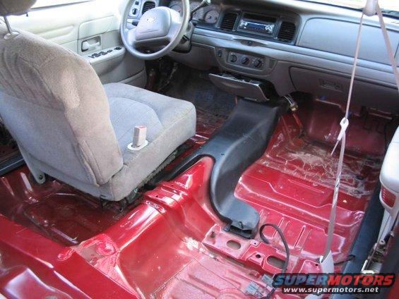 Pulled the carpet and cleaned that too while I was in there.