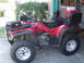 1999 Honda RANCHER - Red 1999 Honda Foreman ES ATV equipped with speakers and a cooler on the rear rack.