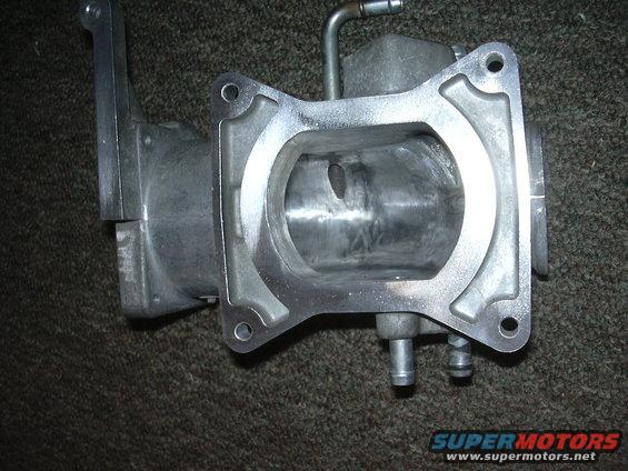 Throttle body with intake manifold opening