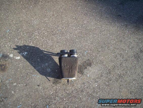 air filter on asphalt ground