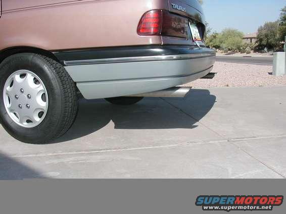 A side shot of the Mustang tips.