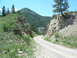 1996 Jeep Cherokee - cool parts of the trail that cut through the mountainside