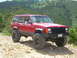 1996 Jeep Cherokee - shot of the rig at lunch
