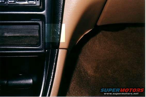 Two small cuts in dash from prior breakin.
