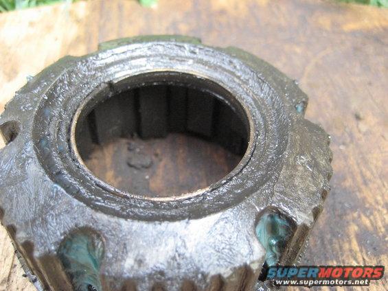 Warn Premium hub part, close-up view