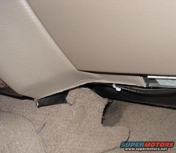 This is a before shot area is under passenger side towards center of dash