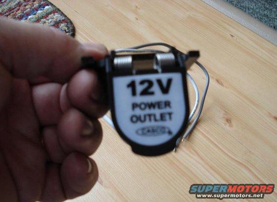 Flip up cover on new power outlet