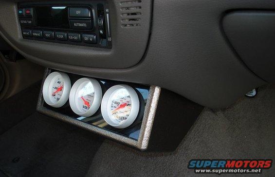 Oringinal cigarette lighter & ashtray was removed and replaced with these gauges, Thats why i added this new outlet
