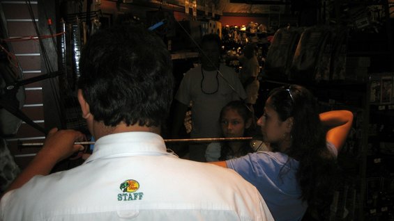 Melissa getting her Draw Length checked