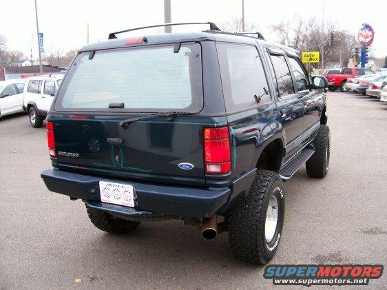 1994 Ford Explorer, rear view, lifted suspension, off-road tires