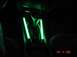 2000 Ford Taurus - Green neon installed (console)