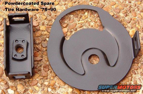 sparehdwr.jpg SOLD Spare Tire Hardware for '78-86 Bronco Swingaway (Type 1) Powdercoated
[url=http://www.supermotors.net/registry/media/894887][img]http://www.supermotors.net/getfile/894887/thumbnail/swingawaysexploded.jpg[/img][/url] . [url=http://www.supermotors.net/vehicles/registry/media/692940][img]http://www.supermotors.net/getfile/692940/thumbnail/swingawayt1.jpg[/img][/url] . [url=http://www.supermotors.net/registry/media/565791][img]http://www.supermotors.net/getfile/565791/thumbnail/swingawaytype1.jpg[/img][/url]

Plain:
[url=http://www.supermotors.net/registry/media/217632][img]http://www.supermotors.net/getfile/217632/thumbnail/spare-clamps.jpg[/img][/url]