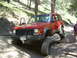 1996 Jeep Cherokee - good flex shot where you can see the only real damage of the day, a broken front turn signal...not bad for Carnage Canyon