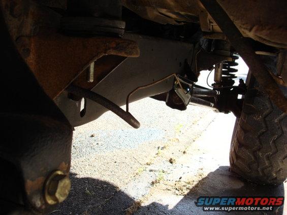 bronco-smog.jpg the EFI uses a larger 3/8 Evap line. here is the 1/8" line in the stock location. it runs in 2 pieces from the fuel tank to the Charcole canister in the engine compartment.